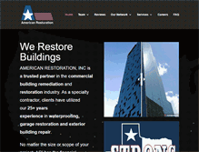 Tablet Screenshot of americanrestorationinc.com